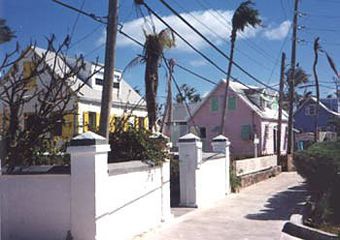 Bahamas painted homes