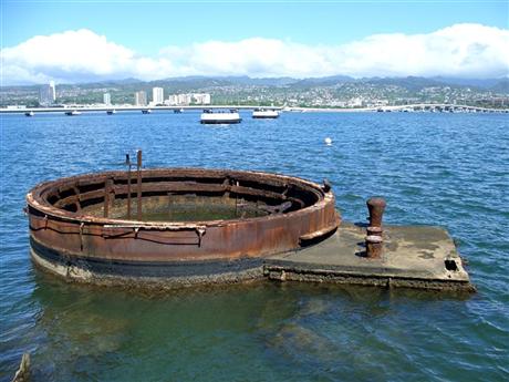 USS Arizona Memorial view towards stern