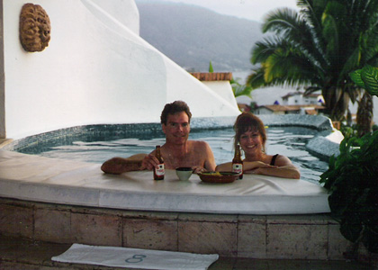 Ocho Cascadas pool drink