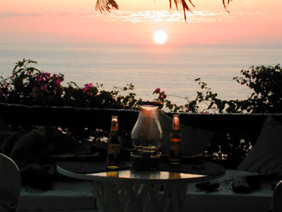 Ocho Cascadas sunset
