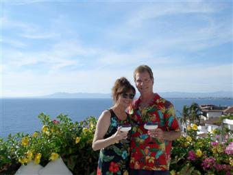 Ann & Chris at the Ocho Cascadas Welcome Party