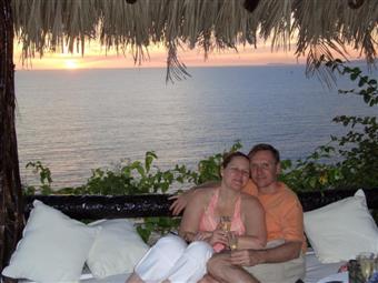 Mary & Fred enjoying a Puerto Vallarta sunset