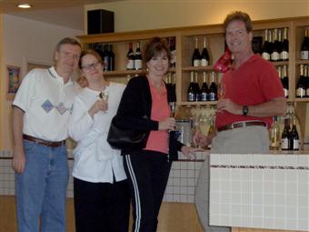 Laetitia Winery Tasting Room, Champagne tasting