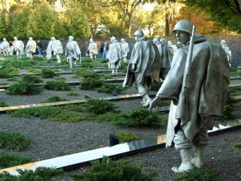 Korean War Veterans Memorial rear view
