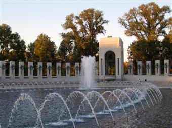 World War II Memorial fountain