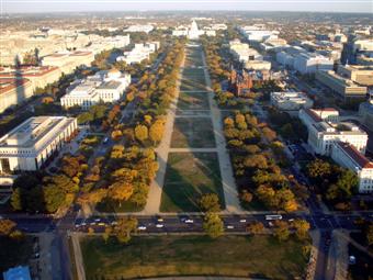 View east from Washington Monument of Capitol