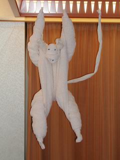 cruise towel sculpture monkey