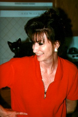 Moki sitting on my shoulder-front