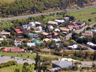 Christchurch New Zealand colorful house rooftops