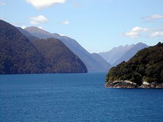 New Zealand cruise Dusky Sound fjord