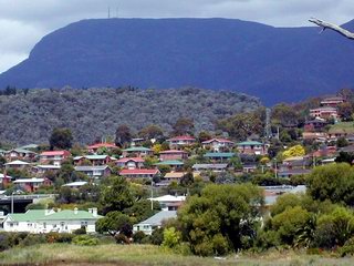 Hobart Tasmania colrful rooftops