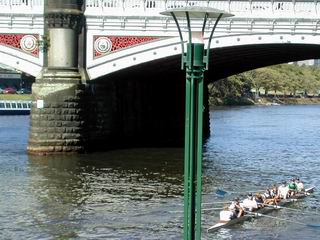 Melbourne Australia Yarra River bridge ironwork