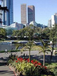 Melbourne Australia biking along Yarra River trail