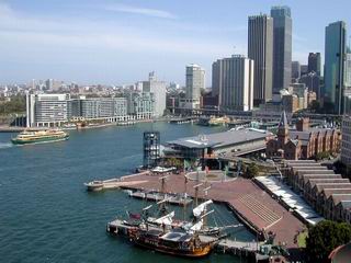 Sydney Circular Quay, Ferry Landing and The Rocks