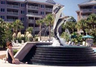 Hilton Head Marriott Grande Ocean dolphin sculpture