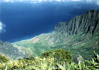 Kauai movie filming Kalalau Valley, Jurassic Park