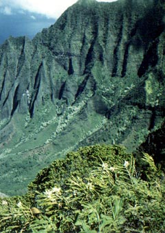 Kauai Kalalau Valley cliffs
