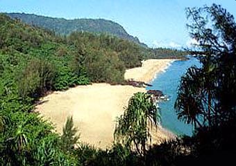 Kauai movie filming Lumahai Beach, Nurses' Beach, South Pacific