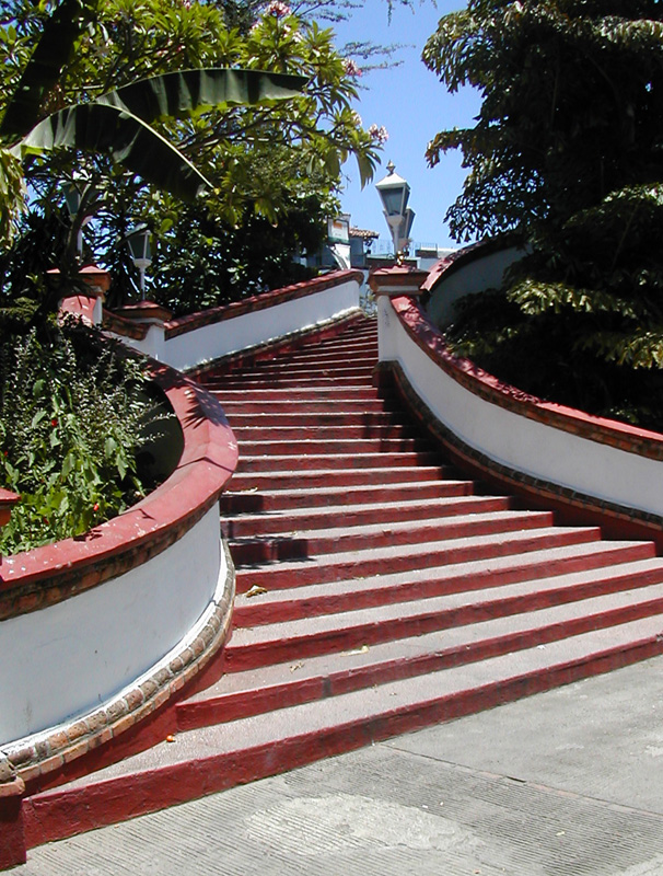 Puerto Vallarta Isla Rio Cuale bridge stairs