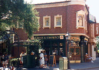 Orlando Disney World EPCOT World Showcase, London pub phonebooth
