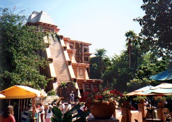 Orlando Disney World EPCOT World Showcase, Mayan pyramids in Mexico