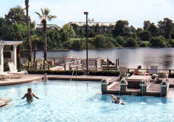 Orlando Marriott Cypress Harbour pool water taxi dock