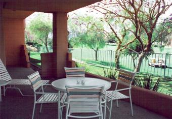 Palm Desert, Marriott Desert Springs, timeshare villa patio