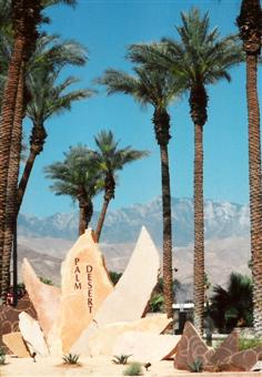 Palm Desert city sign