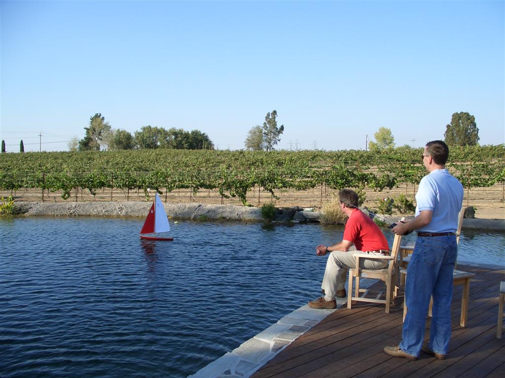 Bianchi Winery RC sailboat