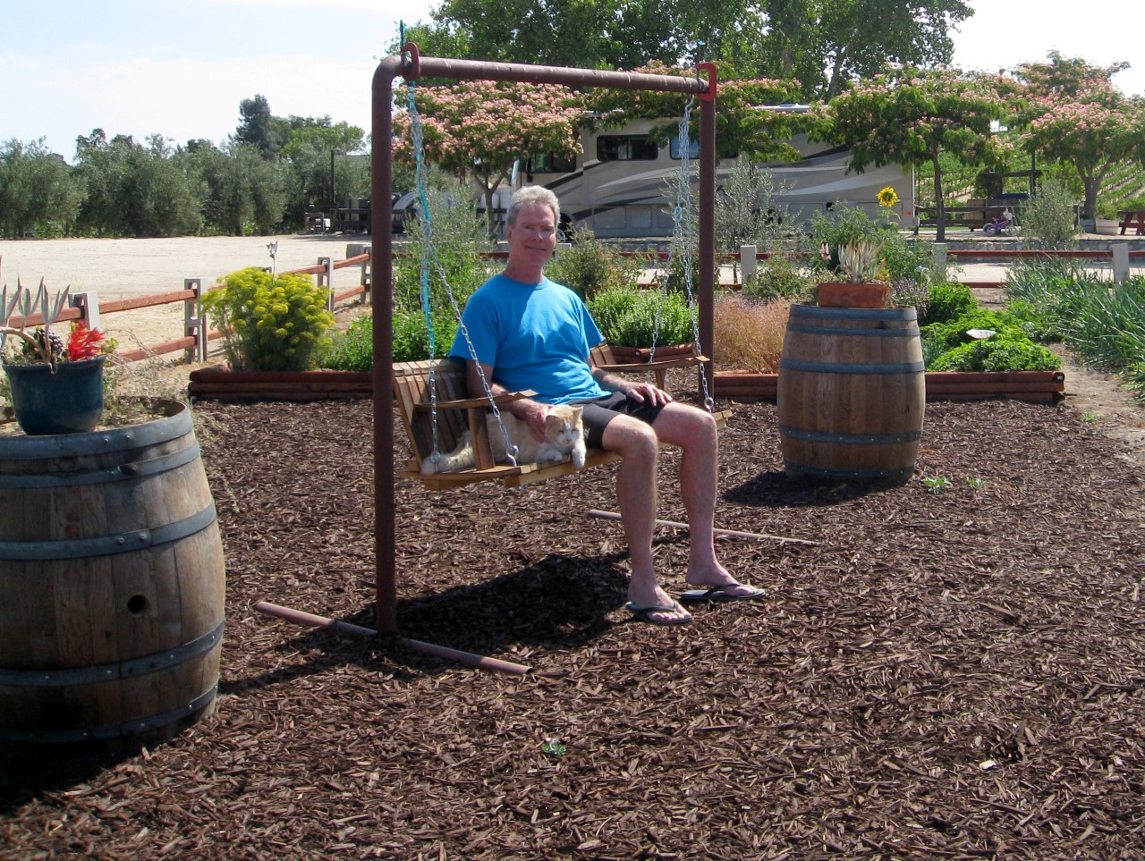 Rio Seco Winery vegetable garden