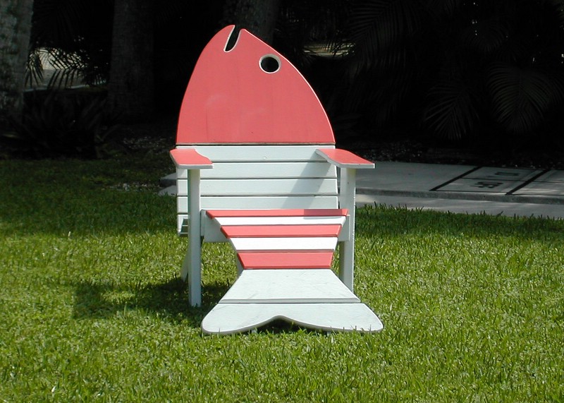 Sanibel Island fish shape adirondack chair