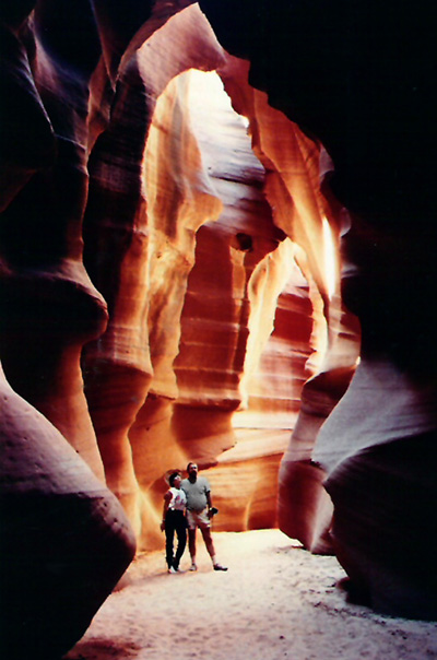 Antelope slot canyon interior