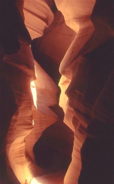 Antelope slot canyon interior