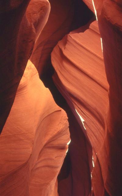 Antelope slot canyon interior