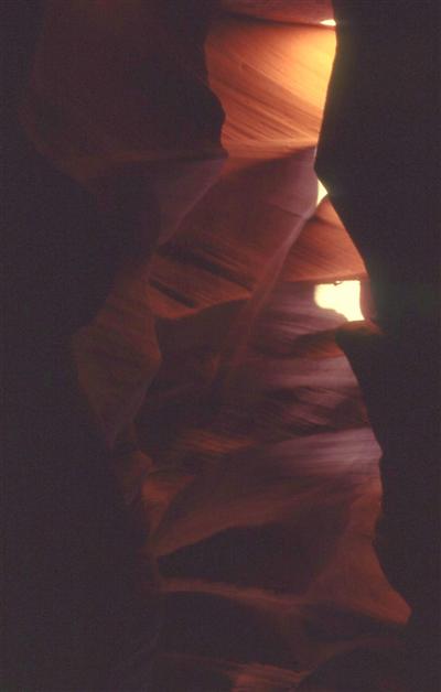 Antelope slot canyon sand fall