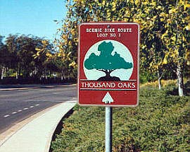 Thousand Oaks bike path trail