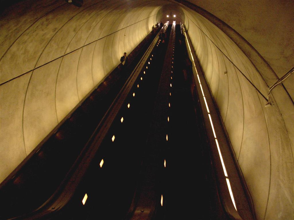 Wheaton Metro Station escalator