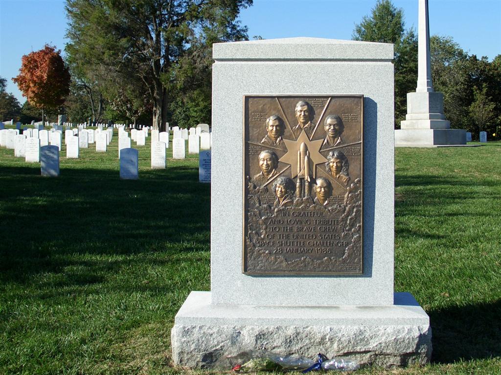 Arlington Cemetery Space Shuttle Challenger memorial