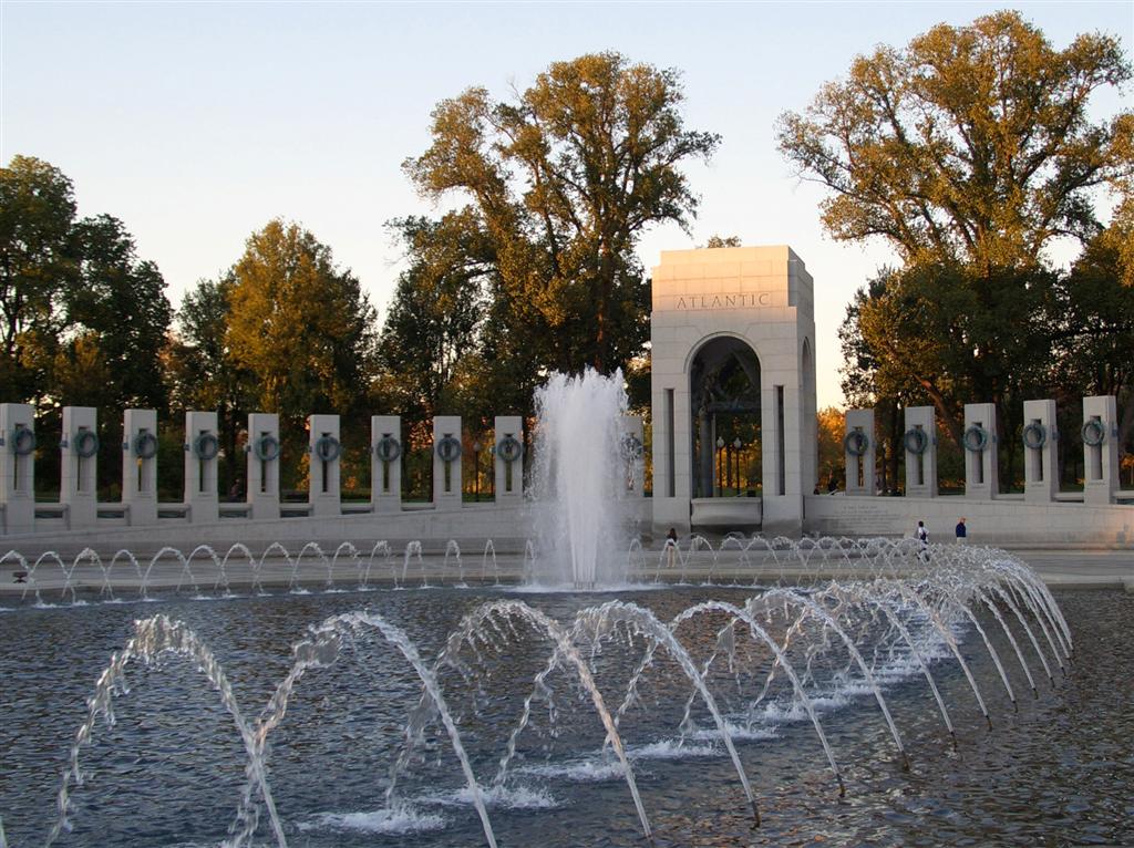 World War II Memorial fountain