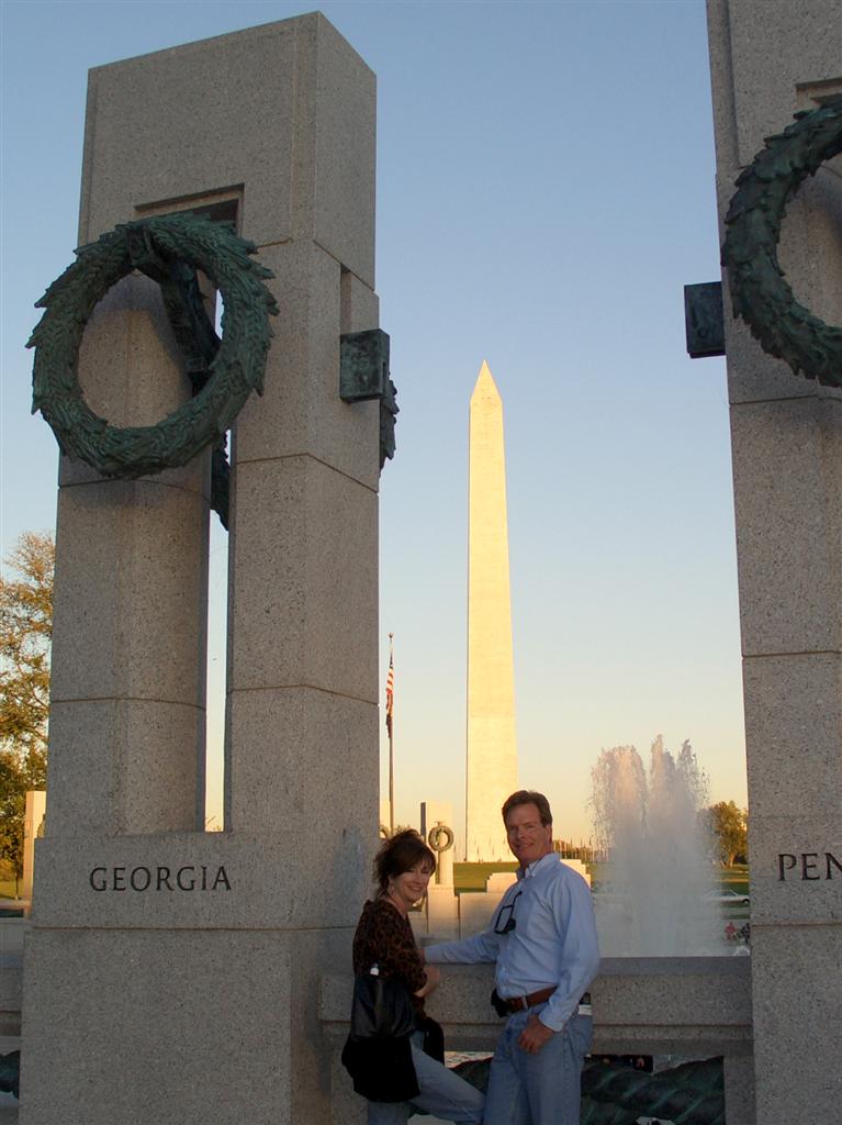 WWII Memorial Pillars