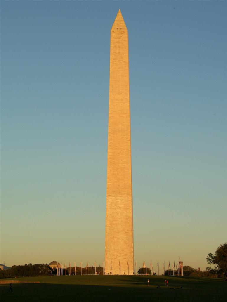 Washington Monument sunset view