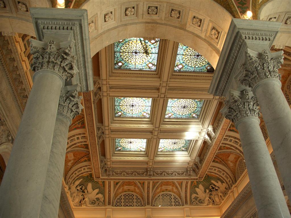 Library of Congress, Grand Hall ceiling